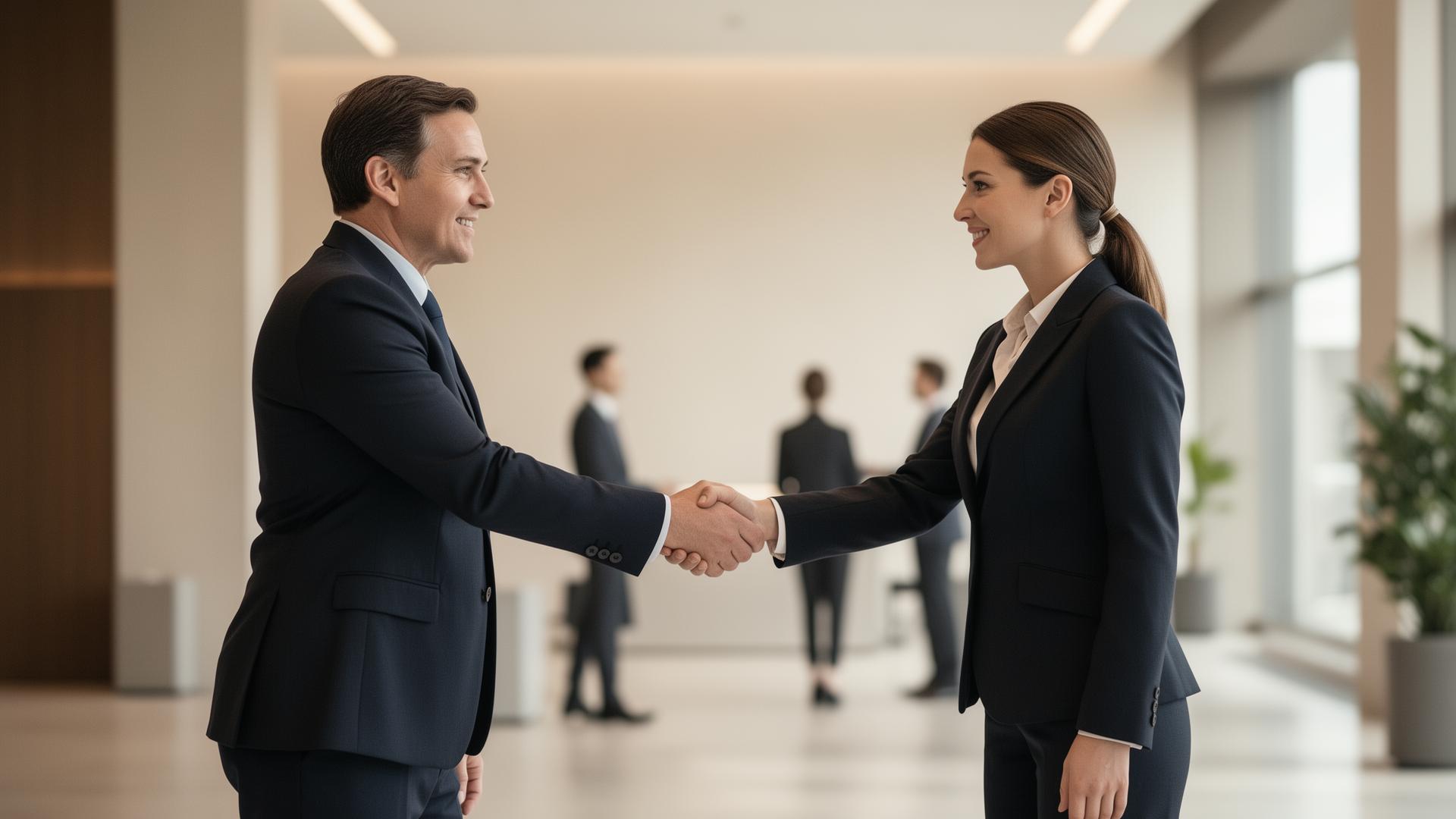 Professional business greeting